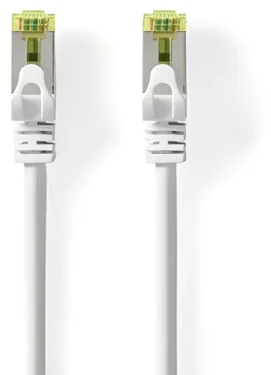 Nedis CAT7 S/FTP 2m bílá / Síťový kabel / RJ45 - RJ45 / Snagless / LSZH (CCGL85420WT20)
