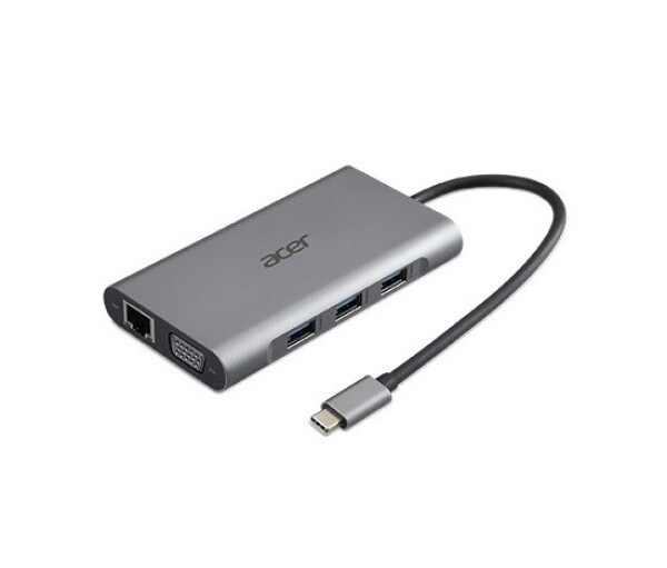 ACER 12v1 Type C dongle: 2 x USB3.2, 2 x USB2.0, 1x SD/TF, 2 x HDMI, 1 x PD, 1 x DP, 1 x RJ45, 1 x 3.5 Audio EDF_1129046