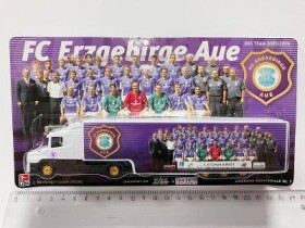 Pivní kapotová Scania - FC Erzgebirge Aue / Hasseröder 1:87 H0 (A-70)