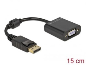 Delock Adaptér DisplayPort 1.2 (M) - VGA (F) černá (61006)
