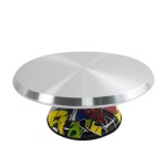 Cake star Otočný stojan kovový s abstraktní potiskem 30cm