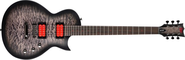 ESP LTD BB-200 Baritone QM STBLKSB Satin
