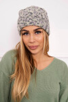 Dámská čepice Eliza K205 grey+violet+ecru UNI