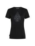 ICEBREAKER Wmns Mer 150 Tech Lite III SS Tee Hike Path, Black velikost: L