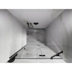 MEXEN/S - Lunar sprchové dveře křídlové pravé 80, transparent, grafit kartáčovaná 834-080-000-66-00-P