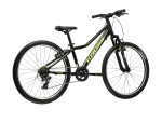 Dětské kolo Kross HEXAGON JR 1.0 24", model 2026, černá/žlutá