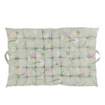 Chic Antique Prošívaná matrace Aix Flower Verte 100 × 60 cm, zelená barva, textil