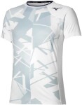 Mizuno Daybreakers Shadow Graphic SS Tee M White Gray - Běžecké tričko Mizuno DB Shadow Graphic SS Tee 62GAC50170 Velikost textilu: M