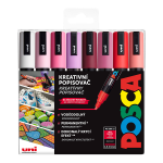 Posca sada popisovačů PC-5M, LOVE, 1,8 2,5 mm, teplých tónů