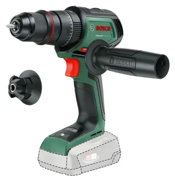 Bosch AdvancedImpact 18V-80 zelená / Aku příklepová vrtačka / 18V / 13mm sklíčidlo / QuickSnap / 82 Nm / bez aku (06039E2100)
