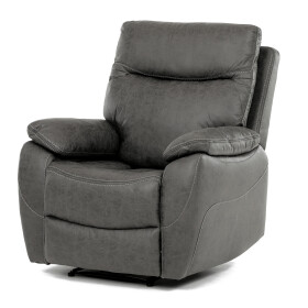 Polohovací křeslo, šedá, látka vintage, TV-4092 GREY3