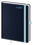 Týdenní diář 2027 Helma B6 Double Blue s poutkem