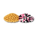 Cukrové perly SweetArt zlatožluté matné a Minnie mix 7 mm (120 g)