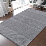 DumDekorace PATIO 12 , šedý venkovní koberec na terasu s decentním vzorem Šířka: 200 cm | Délka: 290 cm