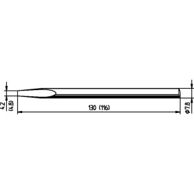 Ersa 082KD pájecí hrot dlátový, ERSADUR Velikost hrotů 4.8 mm Obsah 1 ks