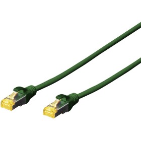 Digitus DK-1644-A-100/G RJ45 síťové kabely, propojovací kabely CAT 6A S/FTP 10.00 m zelená bez halogenů, kroucené páry , s ochranou, samozhášecí 1 ks