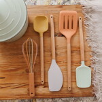 Kitchen Craft Sada kuchyňského náčiní Idilica – set 5 ks, multi barva, dřevo