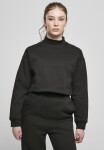 Dámský Cropped Oversized Sweat High Neck Crew černý