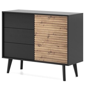 FRONTI Komoda WILLOW KSZ104 - dub artisan + černá