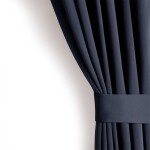 Zatěmňovací závěs blackout RESTILO indigo 140 x 245 cm sada 2 ks