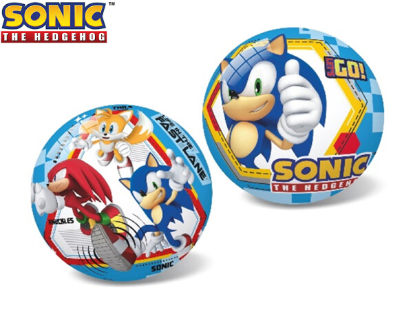 Míč Ježek Sonic nafouknutý 14cm v síťce