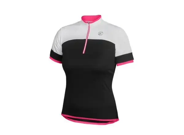 Etape Clara dámský dres krátký rukáv černá/růžová vel. M