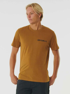 Rip Curl BRAND ICON GOLD pánské tričko krátkým rukávem XXL