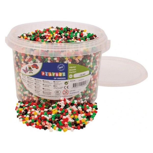 Zažehlovací korálky v kbelíku Vánoce 20000 ks