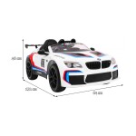 Mamido Elektrické auto BMW M6 GT3 2 x 45W bílé