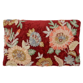 House Doctor Bavlněný povlak na polštář Nica 50 × 30 cm, červená barva, textil