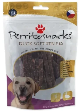 Perrito Měkké proužky kachna 100 g / Pamlsky pro psy / Bez obilovin / Sušené maso (5514-640087)