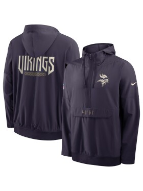 Nike Pánská bunda Minnesota Vikings NFL 2026 Rivalries Sideline Half-Zip Anorak Velikost: S