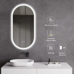 CERANO - Koupelnové LED zrcadlo Toro - 40x60 CER-8050BD79951