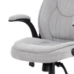Kancelářské křeslo, synchronní mechanismus, stříbrná látka, KA-G303 SIL2