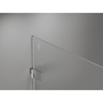 MEXEN/S - Lunar-B sprchový kout dveře křídlové levá 70 x 70, transparent, nikl kartáčovaný 832-070-070-97-00-L