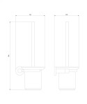 OMNIRES - MODERN PROJECT WC štětka měď /CP/ MP60620CP