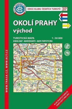 Okolí Prahy východ 1:50 000/KČT 37 Turistická mapa
