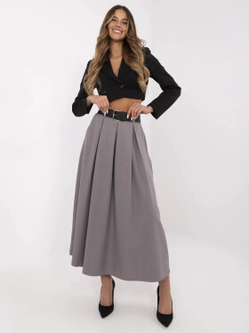Dámská dlouhá sukně MI SD 88653.89 Šedá - FPrice šedá one size