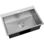 MEXEN - Solix ocelový dřez 1-bowl 650 x 450 mm, nerez 6403651000-01