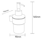 Kielle - Vega Dávkovač mýdla s držákem, matné sklo/chrom 40118030