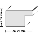 Hama rámeček dřevěný JESOLO, bílá, 15x21 cm