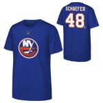 Outerstuff Dětské tričko Matthew Schaefer #48 New York Islanders NHL Flat Name & Number Short Sleeve Cotton Velikost: Dětské XL (170 – 176)