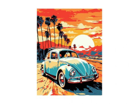 Malování na plátno Auto 30x40 cm