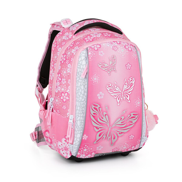 Bagmaster VEGA 23 A školní batoh - motýlci Růžová 22 l 230241