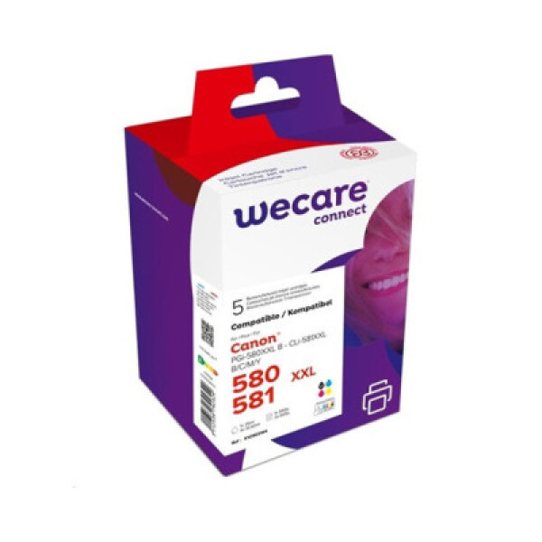 WECARE ARMOR cartridge pro CANON PIXMA TR7550,TR8550,TS6150,TS8150 (K10503W4), černá+CMY,26ml/4x12.2ml - originální EDF_1082247