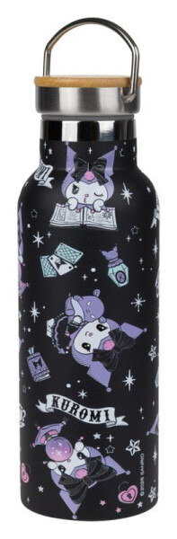 Termoláhev s bambusovým víčkem 500ml Kuromi Fortune Dream