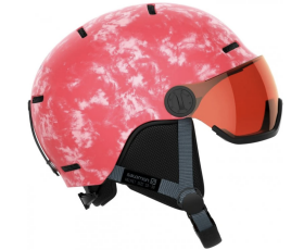 Lyžařská helma Salomon GROM VISOR S2 Rental, pink universe Helmy vel.: S/53-56