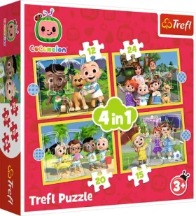 Trefl - Puzzle - Cocomelon: Seznamte se 4v1