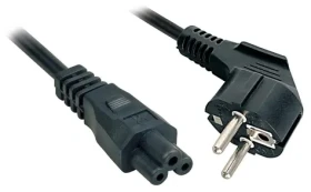 Lindy černá / Napájecí kabel / Schuko - IEC C5 / 3 m (30406)