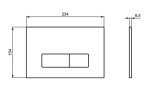 IDEAL STANDARD - Oleas Ovládací tlačítko splachování Oleas P2, chrom R0119AA